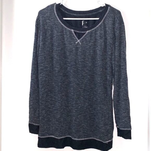 Womens Heathered Black Lounge Set M/M By Felina - Picture 2 of 15